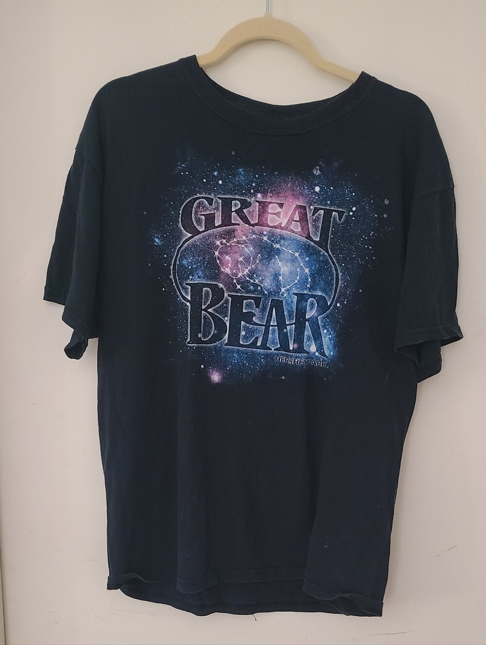 Vintage Hersheypark Great Bear Black T-Shirt Large